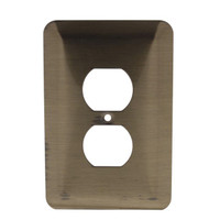 Leviton JUMBO Antique Brass Receptacle Wallplate Duplex Outlet Cover 89303-ATB