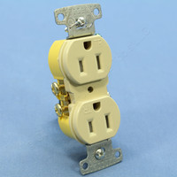 Hubbell Ivory TAMPER RESISTANT Residential Grade Straight Blade Duplex Receptacle Outlet NEMA 5-15 15A 125V RR15SITR
