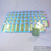 50 Leviton JUMBO Metallic Green Switch Cover Oversize Toggle Wallplate Switchplates 89301-MGR
