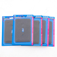 5 Leviton JUMBO Black Granite Switch Cover Oversize Toggle Wall Plate Switchplates 89301-GBL