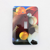 Football Baseball Sport Athlete Theme 1-Gang Wallplate Switch Cover 89001-SPT