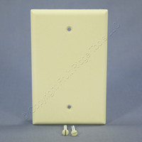 Cooper Almond Standard Grade Thermoset 1-Gang Mid-Size Blank Wallplate Cover 2029A