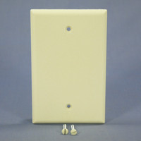 Cooper Almond Standard Grade Thermoset 1-Gang Mid-Size Blank Wallplate Cover 2029A