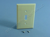 Eagle Ivory 1G Mid-Size Toggle Switch Plastic Cover Wallplate Switchplate 2034V