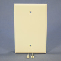 Cooper Light Almond Standard Grade 1-Gang Mid-Size Blank Wallplate Cover 2029LA