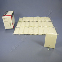 25 Cooper Almond Standard Grade Thermoset Mid-Size Blank Wallplate Covers 2029A