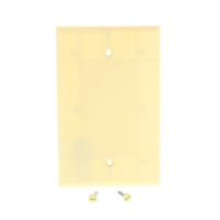 Cooper Ivory Standard Grade Thermoset 1-Gang Mid-Size Blank Wallplate Cover 2029V
