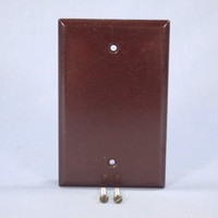 Cooper Brown Standard Grade Thermoset 1-Gang Mid-Size Blank Wallplate Cover 2029B
