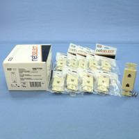 10 Hubbell netSELECT Ivory Duplex 6-Wire RJ11 Phone Voice Jacks Modular Telephone 6P6C NS772I