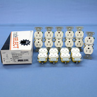 10 Hubbell White TAMPER RESISTANT Residential Grade Straight Blade Duplex Receptacle Outlets NEMA 5-15 15A 125V RR15SWTR