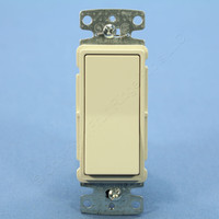 Hubbell tradeSELECT Light Almond Decorator Rocker Single Pole Wall Light Switch 15A 120/277V RSD115LA