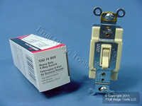 10 New Cooper Wiring Ivory 4-WAY Toggle Wall Light Switches 15A 120/277V 1242-7V