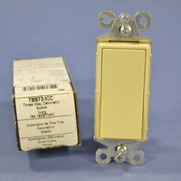 Pass & Seymour Ivory Decorator Rocker Wall Light Switch 3-Way 15A TM873-I Boxed
