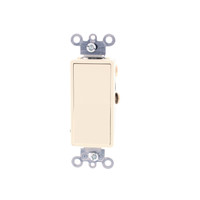 Leviton Almond 4-Way Decora Wall Light Rocker Switch Quiet 15A 120/277V 5604-2AS