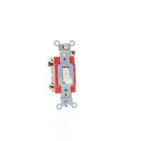 Leviton Almond INDUSTRIAL 3-Way Toggle Wall Light Quiet Switch 20A Bulk 1223-2A
