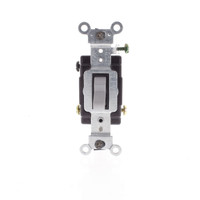 Leviton Gray 3-Way Commercial Toggle Wall Light Switch 15A CS315-2GY Boxed