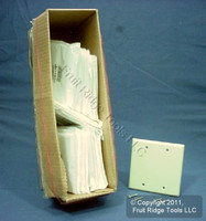 25 Leviton Ivory 2-Gang Blank Cover Wallplate Box Mount 86025