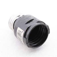 Leviton Black Phenolic Light Socket Lamp Holder Extension Medium Base Bulk 2006