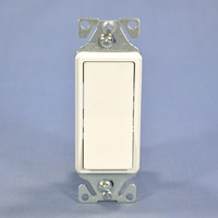 Cooper White Residential Single Pole ON/OFF Decorator Rocker Switch 15A 7501W