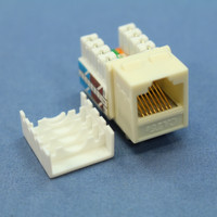Cooper Almond Cat5e Snap-In Modular Quickport Jack 110 Style 8-Position 5547-5EA
