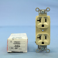 Pass and Seymour Ivory Construction Grade Straight Blade Duplex Outlet Receptacle NEMA 5-15R 15A 125V CRB5362-I