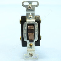New Pass & Seymour Brown COMMERCIAL Grade Toggle Wall Light Switch Control 3-Way 15A 120/277VAC CS315