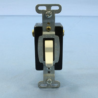 Pass & Seymour Light Almond COMMERCIAL Grade Quiet Toggle Wall Light Switch 3-Way 15A Bulk 120/277VAC CS315-LAU
