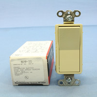 Pass & Seymour Ivory Single Pole Decorator Rocker Wall Light Switch 15A 120/277V 870-IG