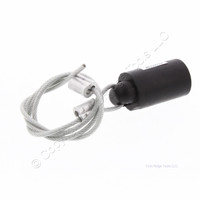 Advanced Devices (Marinco) CLM Series Mini Female Black Protective Cap with Lanyard NEMA 3R CLMFC-A