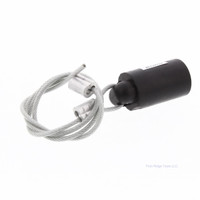 Advanced Devices (Marinco) CLM Series Mini Female Black Protective Cap with Lanyard NEMA 3R CLMFC-A