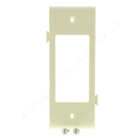 Pass and Seymour Semi-Jumbo Ivory Sectional Center Decorator Outlet Middle Unbreakable Wallplate Nylon Cover PJSC26-I