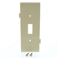 Pass and Seymour Semi-Jumbo Ivory Sectional Center Toggle Switch Middle Unbreakable Wallplate Nylon Cover PJSC1-I