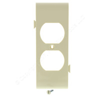 Pass and Seymour Semi-Jumbo Ivory Sectional Center Duplex Receptacle Outlet Middle Unbreakable Wallplate Cover PJSC8-I