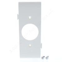 Pass and Seymour Semi-Jumbo White Sectional Center Single Receptacle Outlet Middle Unbreakable Wallplate Cover PJSC7-W