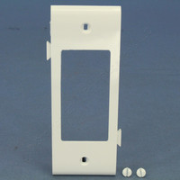 Pass and Seymour Semi-Jumbo White Sectional Center Decorator Outlet Middle Unbreakable Wallplate Nylon Cover PJSC26-W