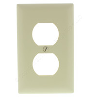 P&S Trademaster Ivory 1G UNBREAKABLE Receptacle Cover Outlet Wallplate TP8-I