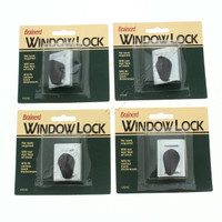 4 Brainerd Easy to Use METAL Sliding Window Track Lock and Ventilation Devices 592XC