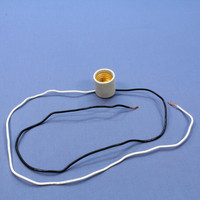 Leviton Unglazed Porcelain Lampholder Incandescent Fixture 660W 250V 8052-999