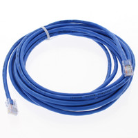 Leviton Blue Cat 5 15 Ft Ethernet LAN Patch Cord Network Cable Cat5 52455-15L