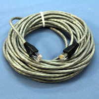 Leviton Gray Cat 5e 25 Ft Ethernet LAN Patch Cord Network Cable Booted Cat5e 5G455-25G