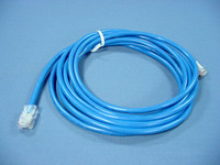 Leviton Blue Cat 5 10 Ft Ethernet LAN Patch Cord Network Cable Cat5 52455-10L