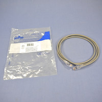 Leviton Gray Gigamax Slimline Cat 5e 5Ft Ethernet LAN Patch Cord Network Cable Booted Cat5e 5D460-5S