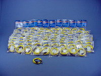100 Leviton Yellow Cat 5e 3 Ft Ethernet LAN Patch Cords Network Cables Booted Cat5e 5G455-3YW