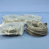 4 Leviton Gray Booted Cat 5e 100 Ft Ethernet LAN Patch Cords Network Cables Cat5e 5G455-100G