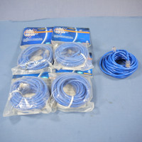 5 Leviton Blue Cat 5 7 Ft Ethernet LAN Patch Cords Network Cables Cat5 52455-7BL
