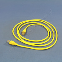 Leviton Yellow Cat 5 7 Ft Ethernet LAN Patch Cord Network Cable Cat5 Yellow Boot 5G454-7Y