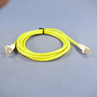 Leviton Yellow Cat 5 7 Ft Ethernet LAN Patch Cord Network Cable Cat5 White Boot 5G454-7W
