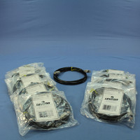 10 Leviton Black Cat 6 7 Ft Ethernet LAN Patch Cords Network Cables Booted Cat6 62455-7E
