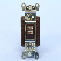 Arrow Hart Brown Specification Grade Toggle Wall Light Switch 20A 120/277V 3-Way 1993