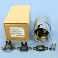 Armored Hartlock Plug Twist Turn Locking 50A 250V 2-Pole 3-Wire Grounding California Standard Arrow Hart CS8265